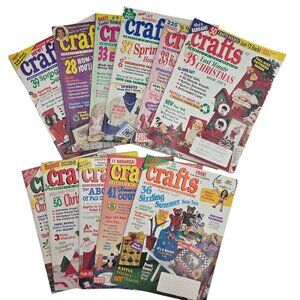 Crafts Magazine Lot Of 11 1994 Holiday Christmas Easter Patterns Intact